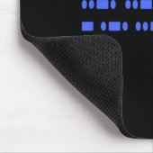 Subtiler F T Morse-Code-Widerstand 8647 Feministis Mousepad (Ecke)