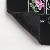 Subtiler floraler liberaler Widerstand Protest Fin Mousepad (Ecke)