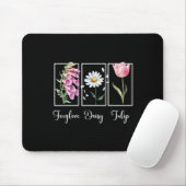 Subtiler floraler liberaler Widerstand Protest Fin Mousepad (Mit Mouse)