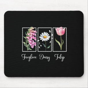 Subtiler floraler liberaler Widerstand Protest Fin Mousepad