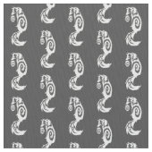 Subtiler Fox Kitsune Stammes- mit Geist-Laterne Stoff (Nahaufnahme)