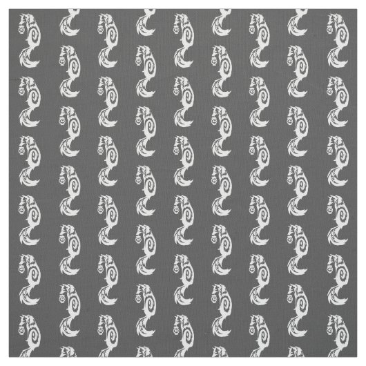 Subtiler Fox Kitsune Stammes- mit Geist-Laterne Stoff (Muster)