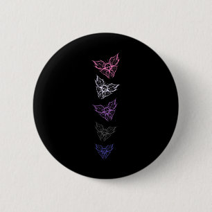 Subtiler Genderfluid-Stolz-Goth-Schmetterling, Nic Button