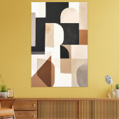 Subtiler geometrischer Rhythmus Leinwanddruck (Insitu (Wohnzimmer))