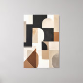 Subtiler geometrischer Rhythmus Leinwanddruck (Vorderseite)