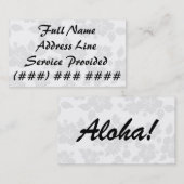 Subtiler Hawaiianer Visitenkarte (Vorne/Hinten)
