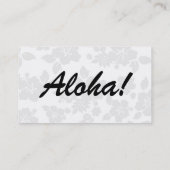 Subtiler Hawaiianer Visitenkarte (Rückseite)