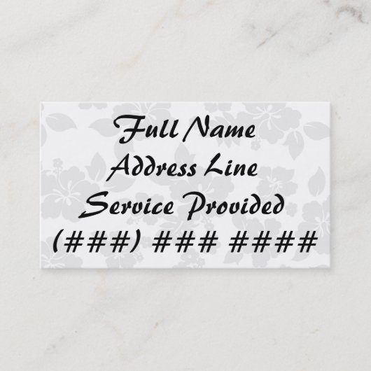 Subtiler Hawaiianer Visitenkarte (Vorderseite)