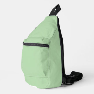 Subtiler hell mintgrüner texturierter Hintergrund Crossbody Bag