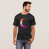 Subtiler Lesben-Mond-Pullover T-Shirt (Vorne ganz)
