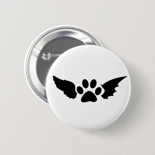 Subtiler Otherkin/Therian Stolz-Knopf Button (Vorne & Hinten)