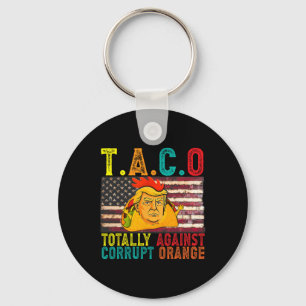 Subtiler politischer Taco total gegen das korrupte Schlüsselanhänger