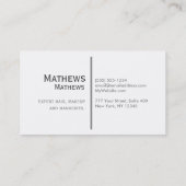 Subtiler TAN-Glitzer Visitenkarte (Rückseite)