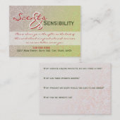 Subtiler Wirbel Visitenkarte (Vorne/Hinten)