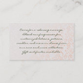 Subtiler Wirbel Visitenkarte (Rückseite)