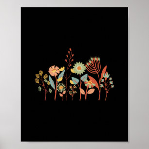 Subtiles Anti-Trump-Shirt Blumen Poster