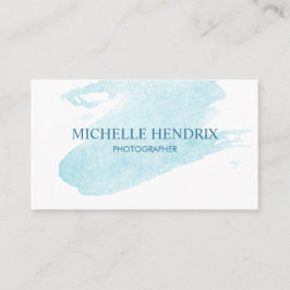 Subtiles Aquarell Turquise künstlerische Visitenkarte