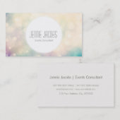 Subtiles Bokeh Visitenkarte (Vorne/Hinten)