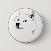 Subtiles dogecoin Button-Abzeichen Button (Vorderseite)