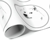 Subtiles dogecoin Packpapier (Rolleneckpunkt)