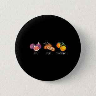 Subtiles Fruchtfeigen-Dattel-Tangerine Anti-Trump- Button