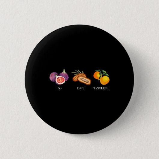 Subtiles Fruchtfeigen-Dattel-Tangerine Anti-Trump- Button (Vorderseite)