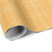 Subtiles goldenes Gingham-Karo Geschenkpapier (Rolleneckpunkt)