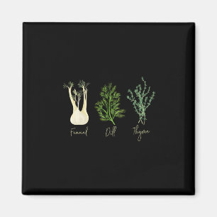 Subtiles Kraut Fenchel Dill Thym Anti-Trump-Shirt  Magnet