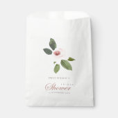 SUBTITEL WASSER BLUSH PINK ROSE FLORAL BRAUTPARTY GESCHENKTÜTCHEN (Vorderseite)