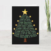 Subtle Anti Trump Funny Christmas Tree  Karte (Vorderseite)