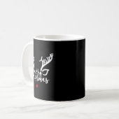 Subtle Anti Trump Hidden Message Christmas Reindee Kaffeetasse (Vorderseite Links)