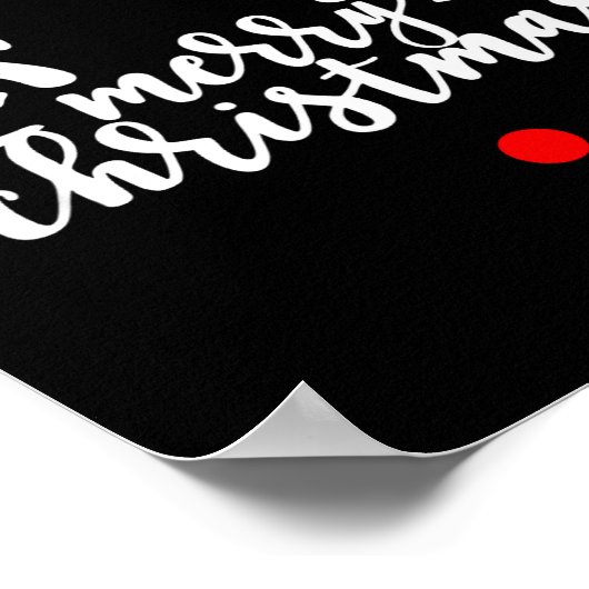 Subtle Anti Trump Hidden Message Christmas Reindee Poster (Ecke)