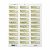 SUBTLE AQUA GRAY MODERN ABSTRAKT ART WAVES ADRESSE (Vorne)
