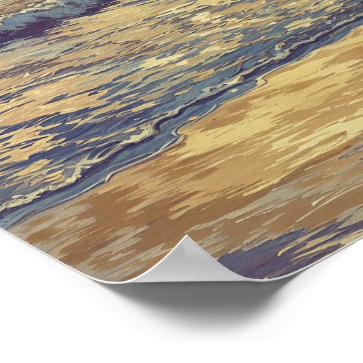 Subtle Beach Light - Impressionismus Landschaft Poster (Ecke)