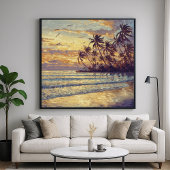 Subtle Beach Light - Impressionismus Landschaft Poster
