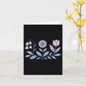 Subtle Boho Blume gegen Trump Karte (Gelbe Blume)
