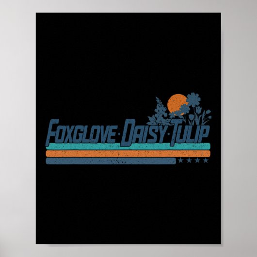 Subtle Boho Blume Trump Resist Shirt Foxglove Da Poster (Vorne)