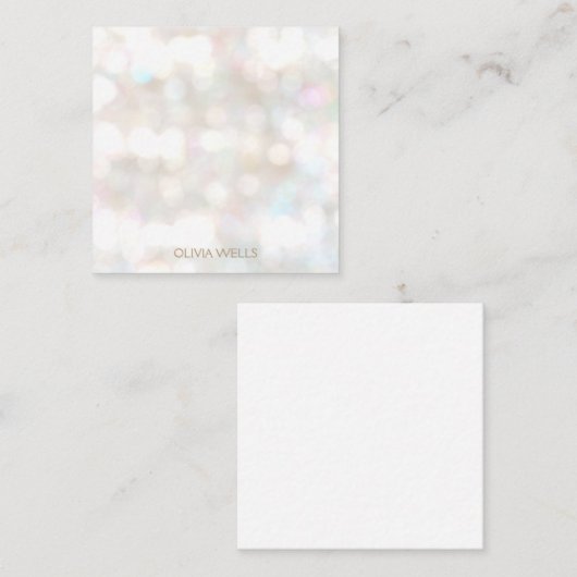 Subtle Bokeh Mitteilungskarte (Vorne/Hinten)