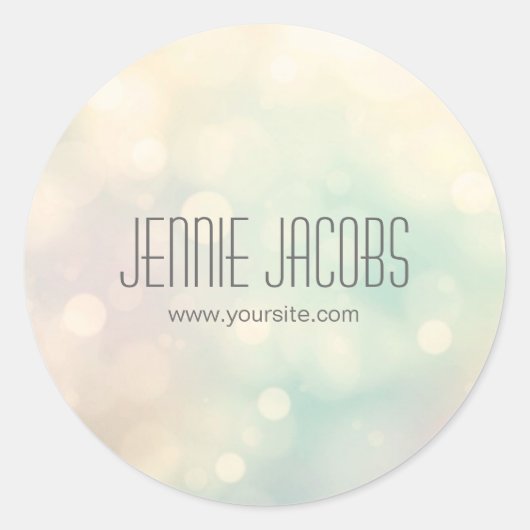 Subtle Bokeh Stickers (Vorderseite)