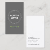 SUBTLE CIRCLE on GRAU Visitenkarte (Vorne/Hinten)