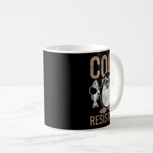 Subtle Cool Resistance Penguin Tariffs Protest Ant Kaffeetasse (VorderseiteRechts)