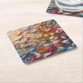 Subtle Dragonflies Rechteckiger Pappuntersetzer (angewinkelt)