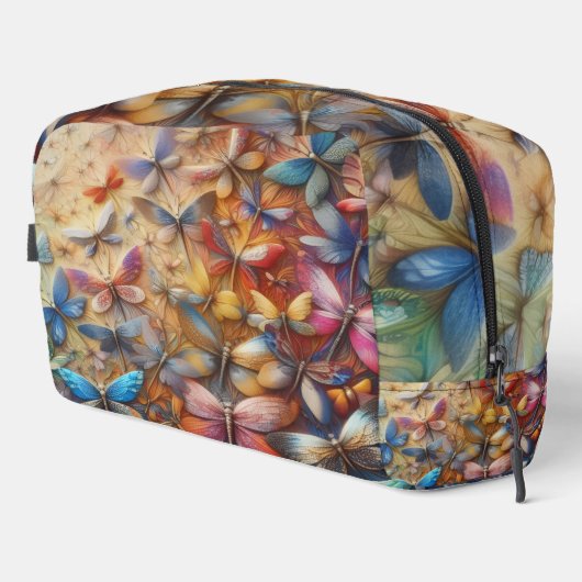 Subtle Dragonflies Waschbeutel (Rechte Ecke)