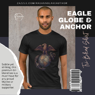 Subtle Eagle, Globe & Anchor Tri-Blend-Shirt T-Shirt