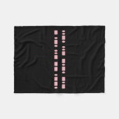Subtle F—k Trump Morse Code Anti-Mega Feminist Ri Fleecedecke (Vorderseite (Horizontal))