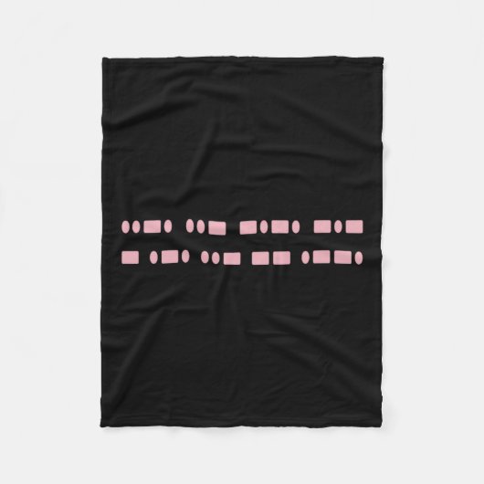 Subtle F—k Trump Morse Code Anti-Mega Feminist Ri Fleecedecke (Vorderseite)