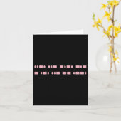 Subtle F—k Trump Morse Code Anti-Mega Feminist Ri Karte (Gelbe Blume)