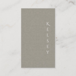 Subtle Fabric Elegantes Foto Business Card Visitenkarte