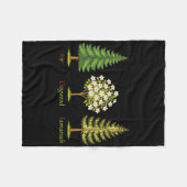 Subtle Fir Dogwood Tamarack Trees Anti Trump Natur Fleecedecke (Vorderseite (Horizontal))