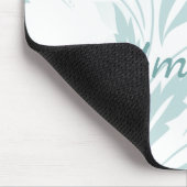 Subtle Floral in Blues Mousepad (Ecke)